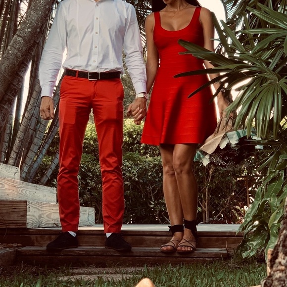 Herve Leger red Dress - Picture 13 of 13